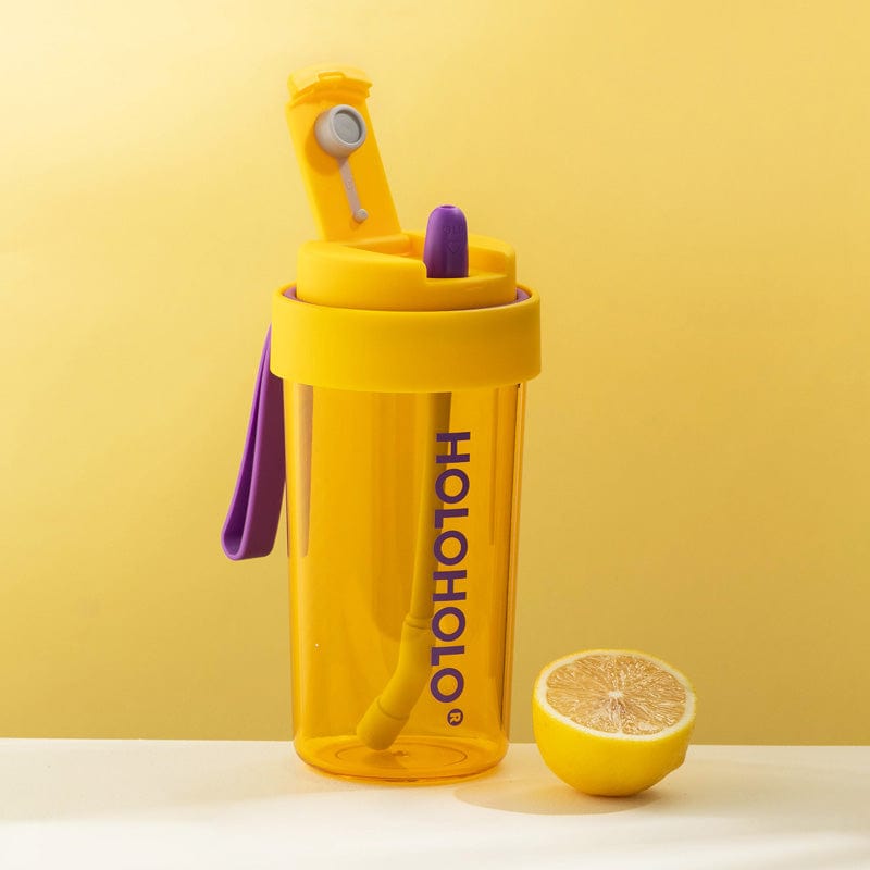 Holoholo Jump Cup Pop-Up Straw Bottle 600ml